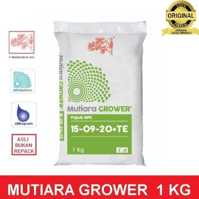 

Terlaris Pupuk Npk Mutiara Grower 15 09 20 + Te Original