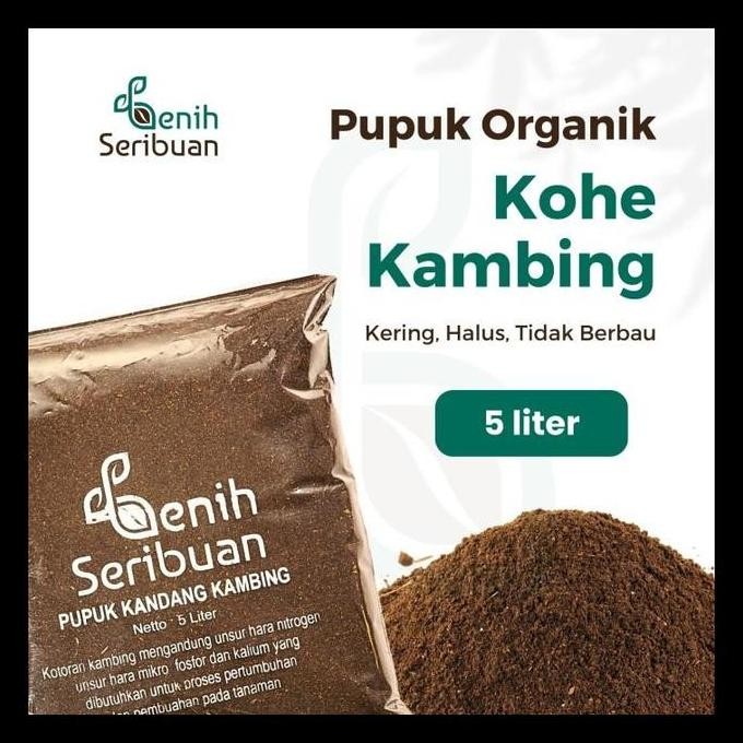 

Terlaris Pupuk Kandang Media Tanam Organik Kohe Kambing 5 Liter Murni