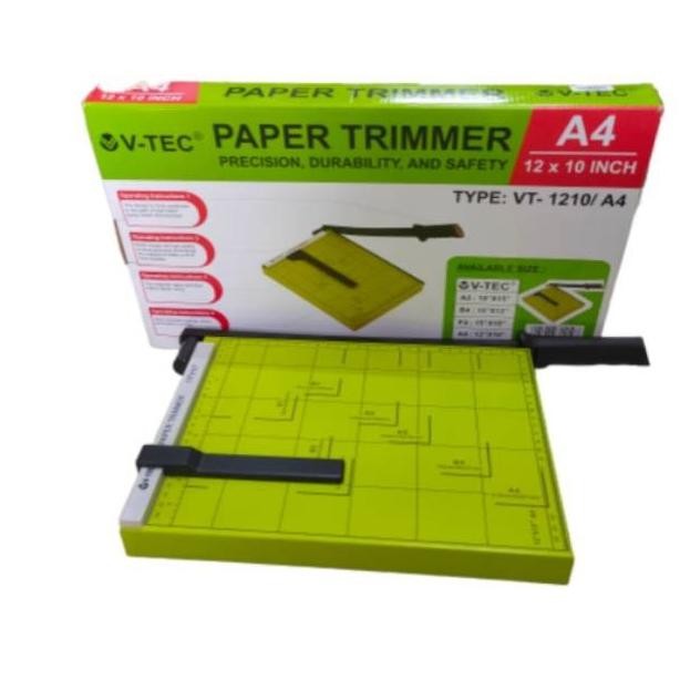 

NEW!!! NEW!!! V-TEC Alat Pemotong Kertas Besi A4 F4 Paper Cutter / Trimmer / Pisau Potong Kertas