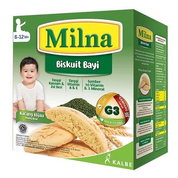 

Terlaris Milna Baby Biscuit Kacang Hijau 6+ 130 Gr
