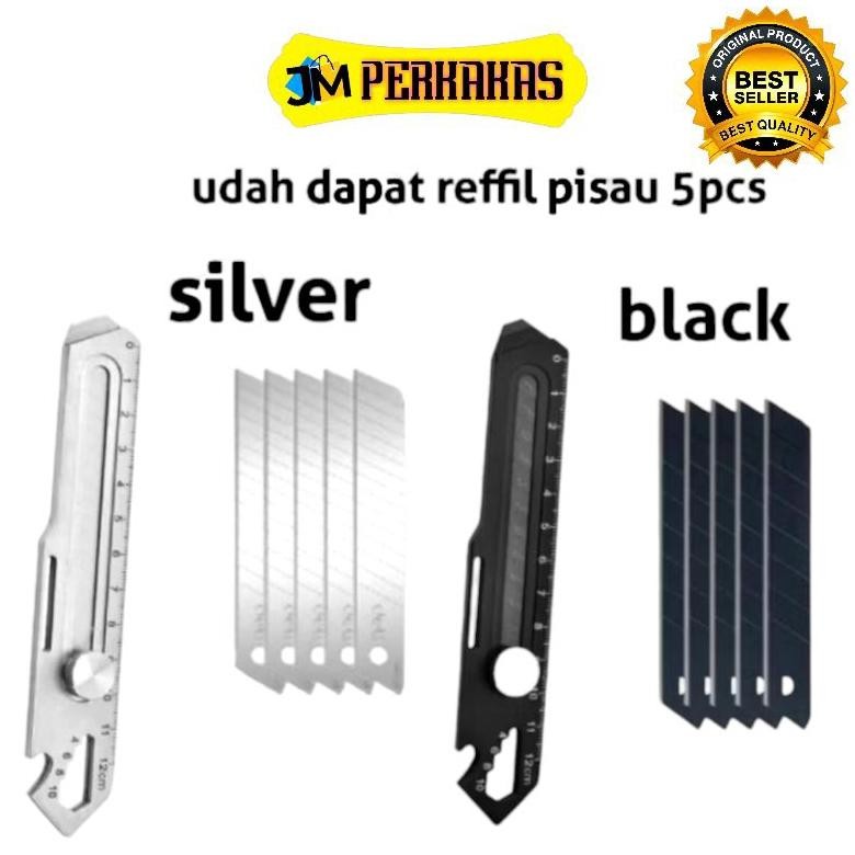 

NEW!!! NEW!!! 6 in 1 Pisau Cutter Stainles steel 18 mm Multipungsi prokstools