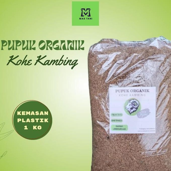 

Terlaris Pupuk Kandang Organik Kambing Halus Siap Pakai Kemasan Plastik 1Kg Pupuk Kandang Organik
