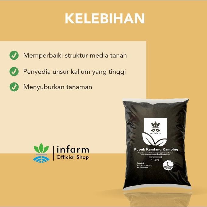 

Terlaris |Glory| - Pupuk Kandang Hewan Kambing 1L Tidak Berbau Dan Tidak Panas