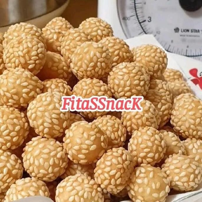 

Terlaris Kue Keciput Wijen Manis Gurih 500 Gram/Kue Bola Wijen/Keciput Wijen Renyah/Kue Wijen Manis Murah 1/2 Kg