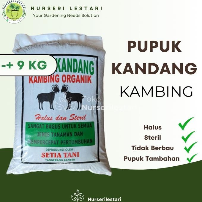 

Terlaris Pupuk Kandang Kambing Halus Cap Stia Tani (Bukan Butir) Khusus Gojek Terbaru