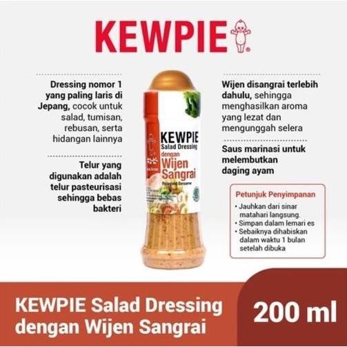 

Terlaris Kewpie Salad Dressing 1 Liter - Saus Siram Wijen Sangrai Thousand Island Caesar Tomat Pedas 1 Liter - Kewpie Mayonaise Caesar Salad Dressing