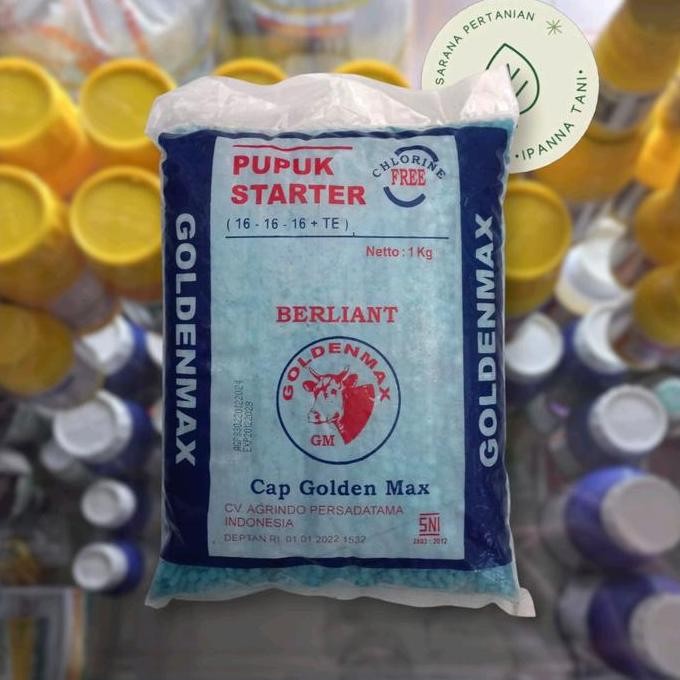 

Terlaris Pupuk Npk 16-16-16 + Te Goldenmax Berliant | Pupuk Starter 1Kg Mempercepat Pertumbuhan Tanaman