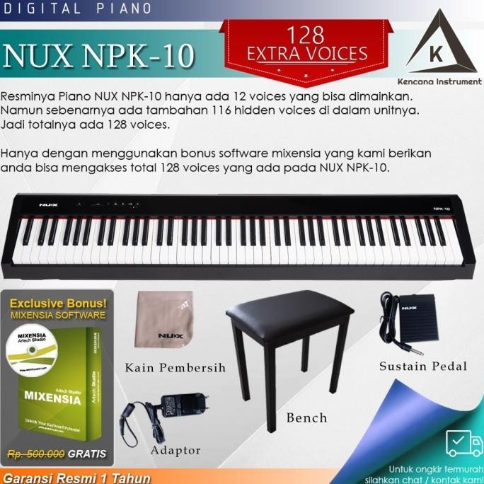 

Terlaris Digital Piano Nux Npk-10 / Npk10 / Npk 10 Garansi Resmi