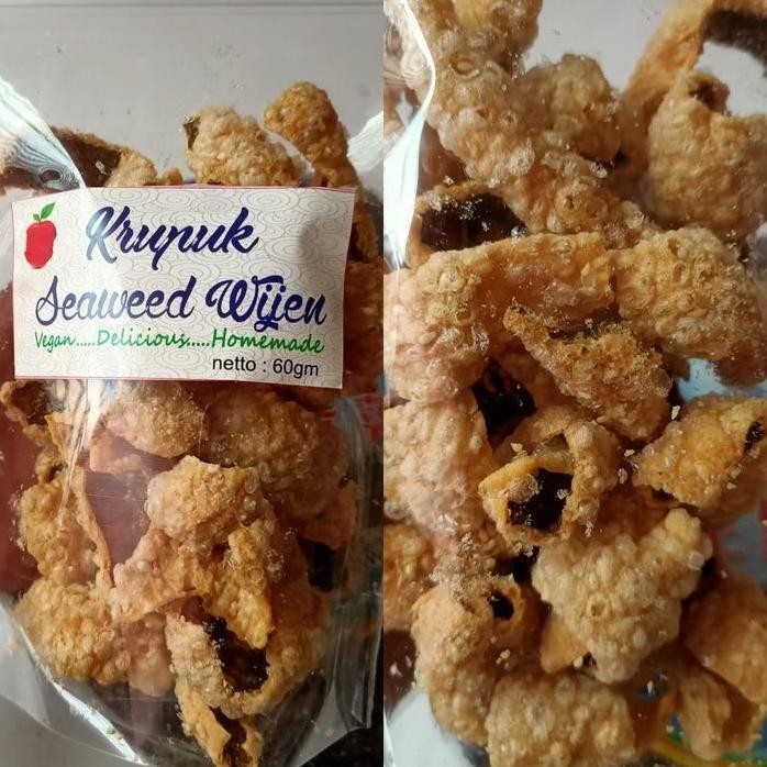 

Terlaris Kerupuk Seaweed Wijen Vegan / Vegetarian Food / Makanan Vege Halal