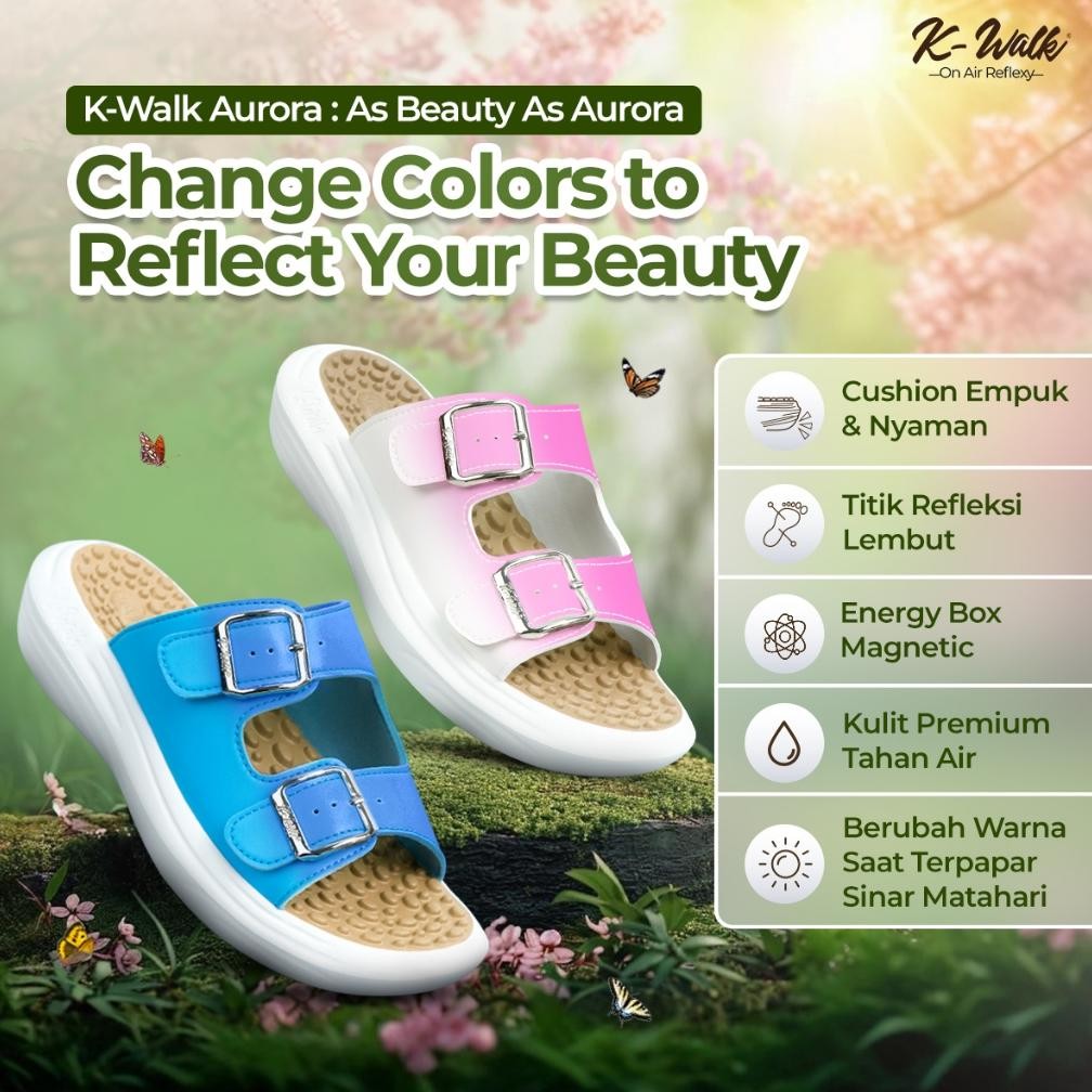 Terlaris Jaco K-Walk Aurora Sandal Terapi Kesehatan K-Walk Energy Sandal Refleksi Sandal Akupuntur S