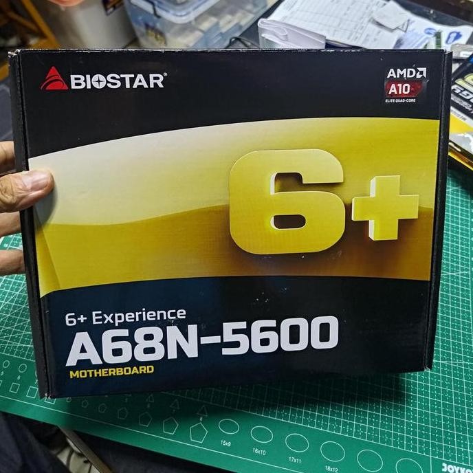 TERMURAH - Biostar A68N-5600 Onboard Processor CPU AMD Quad Core Mini ITX Radeon