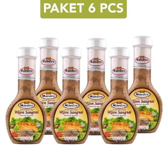 

Terlaris Maestro Salad Dressing Wijen Sangrai 237 Ml X 6 Botol Selai Bahan Salad Maestro Saussaladsayurmaestrobotol Bumbu Salad Sayur