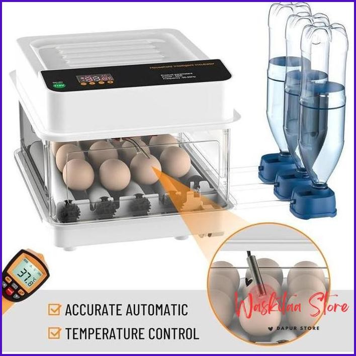 PROMO.. MESIN TETAS TELUR FULL OTOMATIS RAK PENETAS TETAS TELUR BEBEK BURUNG DIGITAL RAK SPINNER KAP
