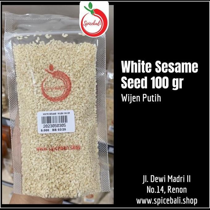 

Terlaris 100 Gr White Sesame Seed / Wijen Putih / Sesame Seeds White