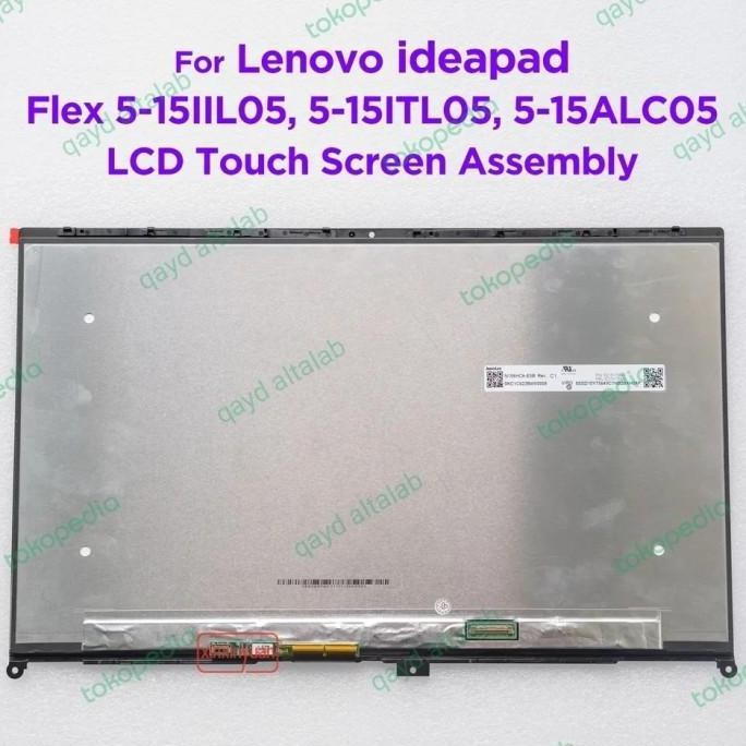Lcd Led Ideapad Flex 5 15 Flex5-15 5-15Iil05 5-15Itl05 Touch Fhd / Uhd