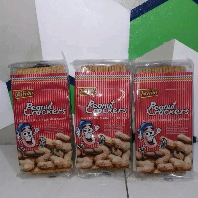 

Produk Baru!! Paket 3pcs Interbis biskuit krekers dengan selai kacang 268g biskuit kacang Peanut