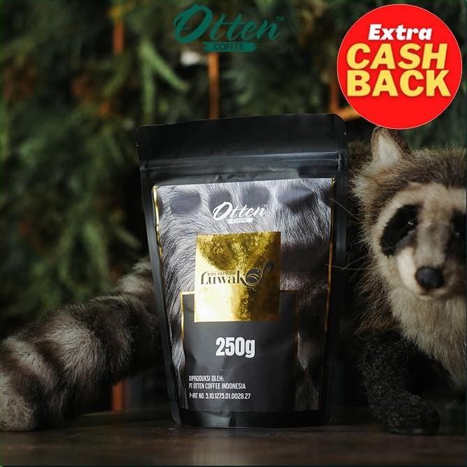

PREMIUM KOPI LUWAK ARABICA 250G POUCH - BIJI / BUBUK KOPI OTTEN COFFEE TERMURAH
