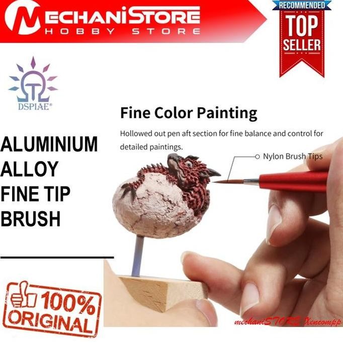 

Dspiae Aluminium Alloy Fine Tip Brush / Tips Kuas / Stand Brush Gundam Original