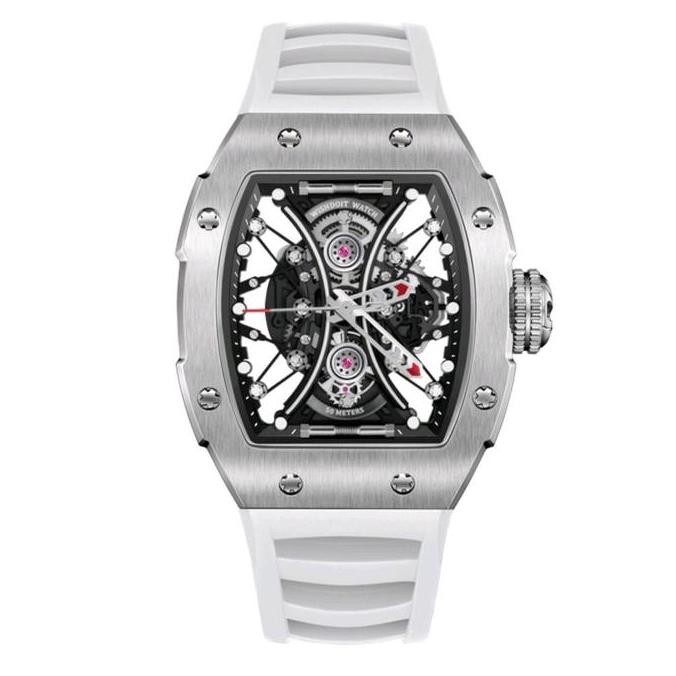 Grosir Jam Tangan Pria Wishdoit Skeleton Hourglass Watch