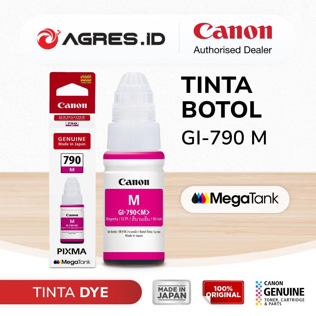 NEW PRODUCT TINTA ORIGINAL CANON 790 MAGENTA - TINTA CANON G1010 G2010 G3010 G4010 - TINTA PRINTER C