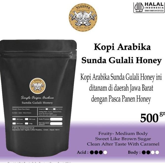 

KOPI ARABIKA SUNDA GULALI HONEY 500GR ARABIKA SPECIALTY (BIJI / BUBUK) TERMURAH