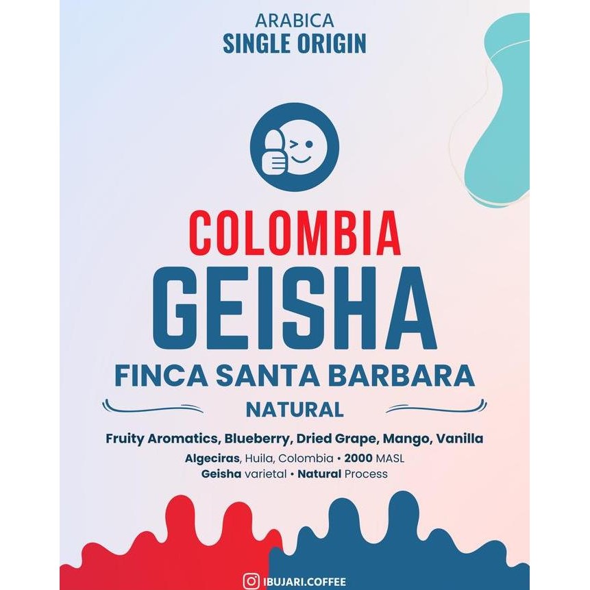 

COLOMBIA GEISHA FINCA SANTA BARBARA NATURAL BIJI KOPI ARABIKA GESHA TERMURAH