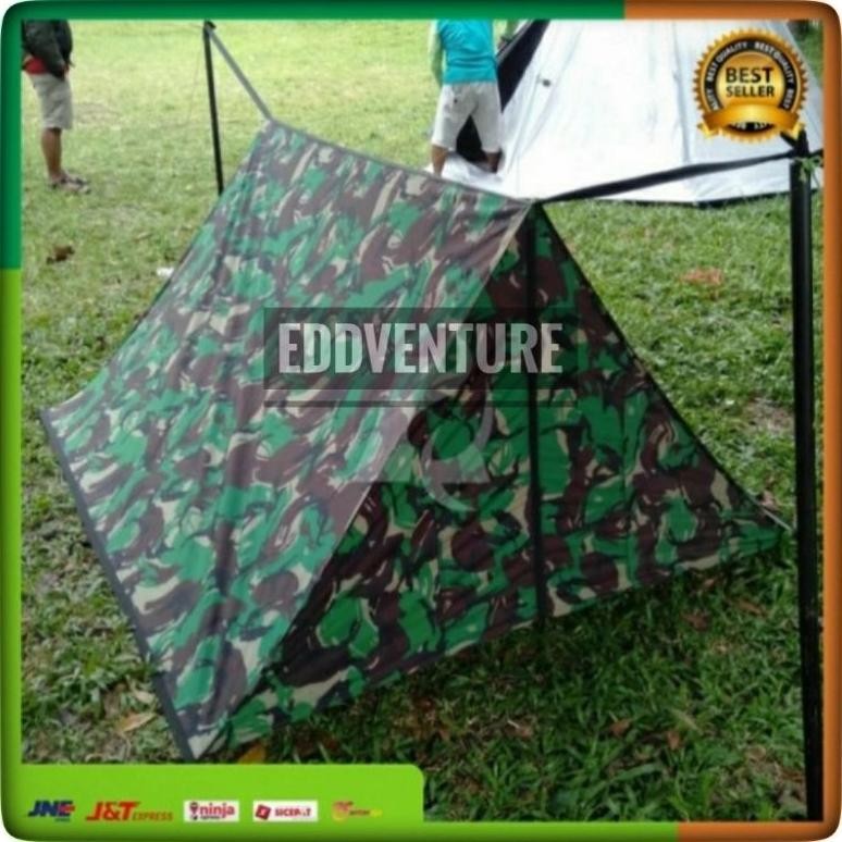 TENDA PERORANGAN TNI / TENDA WATERPROOF TNI / TENDA LORENG TNI / TENDA CAMPING LORENG / TENDA CAMPIN