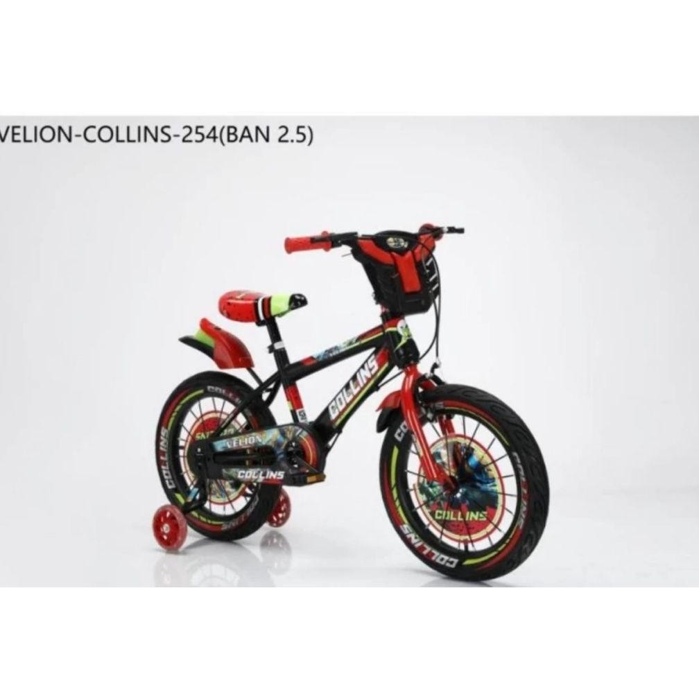 Sepeda Anak BMX 16 Merk Velion Collins Ban Jumbo 2.50 Musik Murah BDG AST