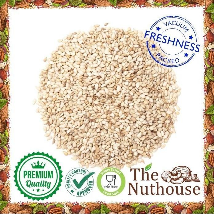 

Terlaris 250Gr White Sesame Seeds Roasted / Biji Wijen Putih Sangrai [Premium]