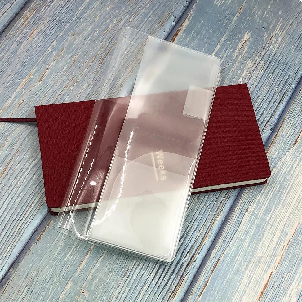 

Fromthenon Transparent Pvc Protective Cover For Ho-Bo Weeks Planner Diary Journals Notebook Bookbinder Case School Supplies