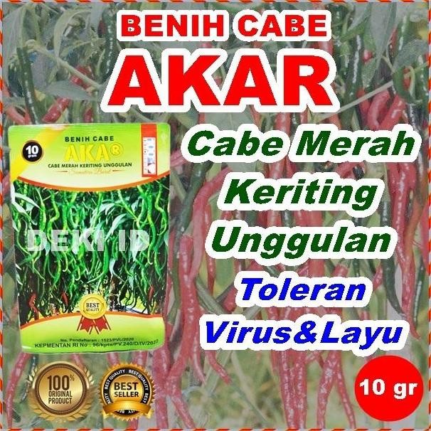 

Bibit Cabe Akar 10 gr Benih CMK Aka R Cabai Merah Keriting Unggulan Sumatera Barat
