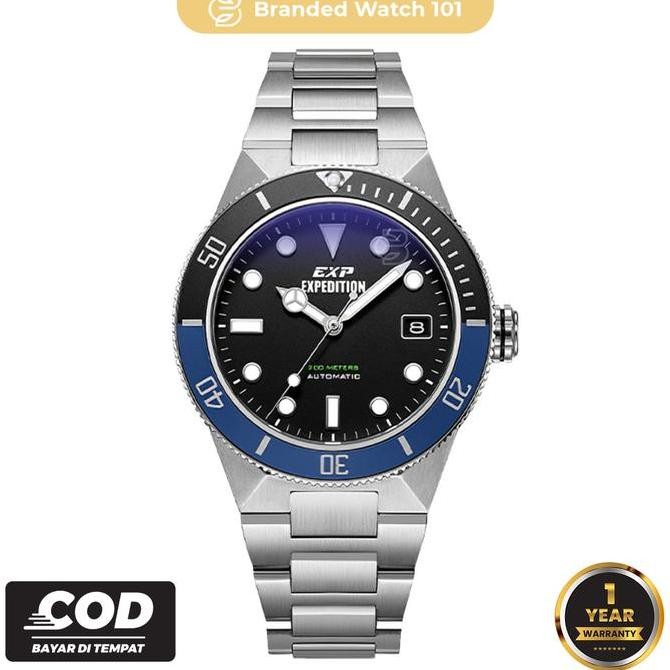 Grosir Jam Tangan Pria Expedition E6851 Exp 6851 E 6851 Automatic Garansi Resmi 1 Tahun Stainless
