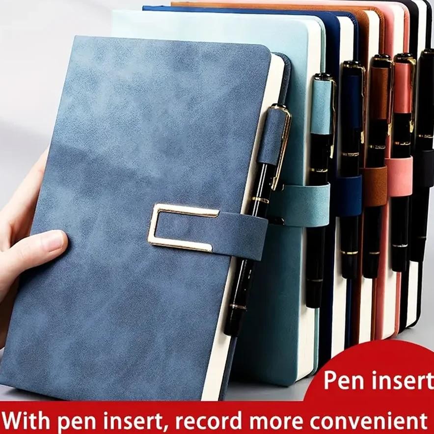

A5 Retro Notebook Soft Leather Cover 200/360 Pages Agenda For Students Business Office School Stationery Supplies