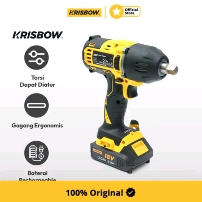 krisbow mesin impact wrench 18v IRCIWB18
