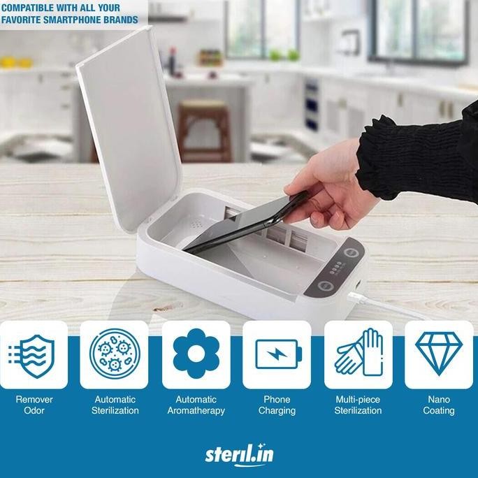Uv Sterilizer Box Steril Disinfektan 99%Utk Masker, Uang, Hp Dll