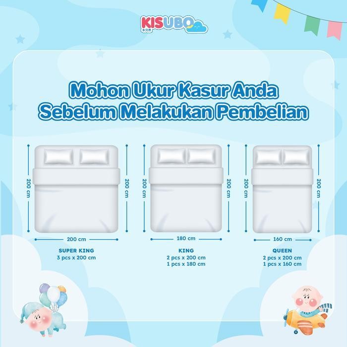 [Harga Per Sisi] Kisubo Baby Bed Rail Safe Bed Rails Sekat Kasur Pembatas Aman Pagar Kasur Pengaman 