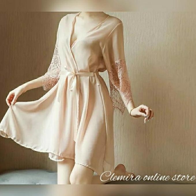 Kimono Wanita Sexy - Baju Tidur Kimono Wanita Sexy 8033 Promo