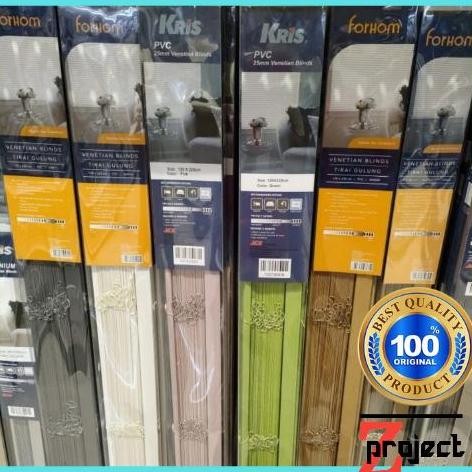 Murah Kris Forhom Venetian Blind 120X220 Cm Pvc / Tirai Gulung Pvc 120X220Cm