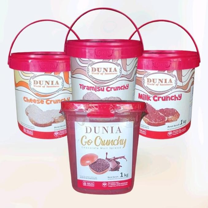 

Produk Baru!! Selai Coklat Dunia Go Crunchy 1 Kg