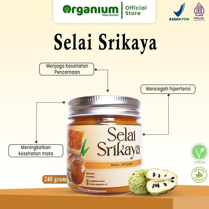 

Produk Baru!! Srikaya Jam ORGANIUM Selai Srikaya, Selai Roti Srikaya - 240g