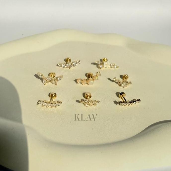 

KLAV - HARGA 1 BIJI ANTING TELINGA HELIX TRAGUS PIERCING CHIC SYTLE SILVER TITANIUM STEEL ANTIKARAT ANTIALERGI STAINLESS STEEL TIDAK COPOT TIDAK JATUH TERMURAH