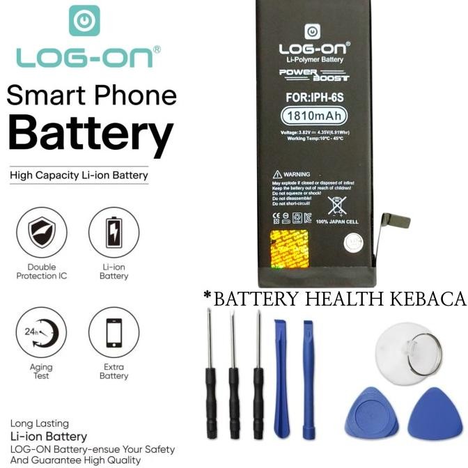 log on baterai for iphone 6s power boost batre battery ori -