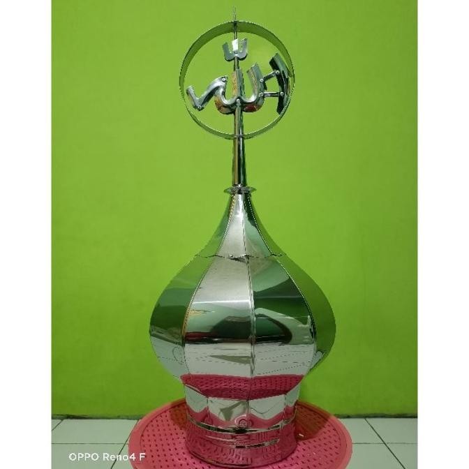 Kubah Stainless Steel Ukuran Kecil 30Cm Masjid/Mushola/Gapura Co