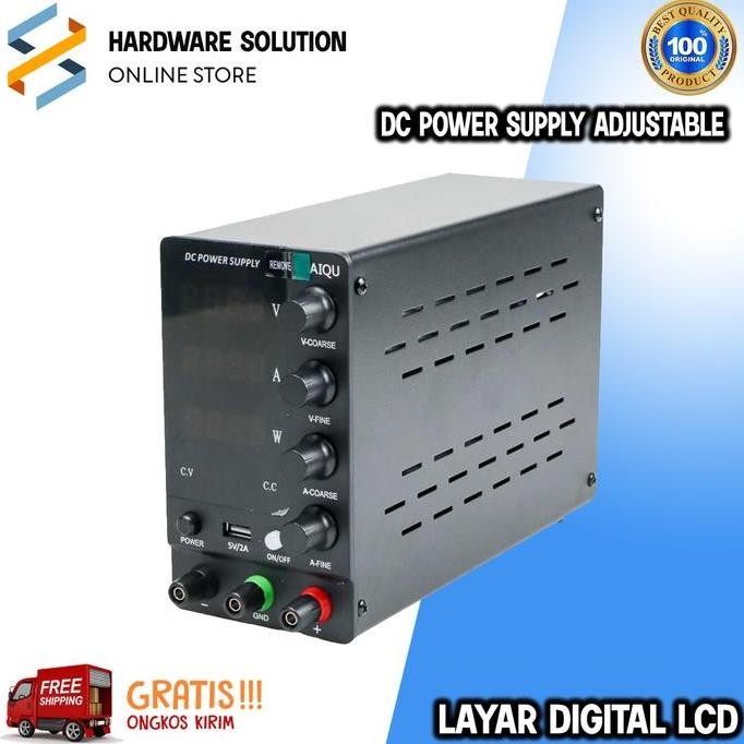 New Dc Power Supply Adjustable 30V 10A Layar Digital Lcd Volt Ampere
