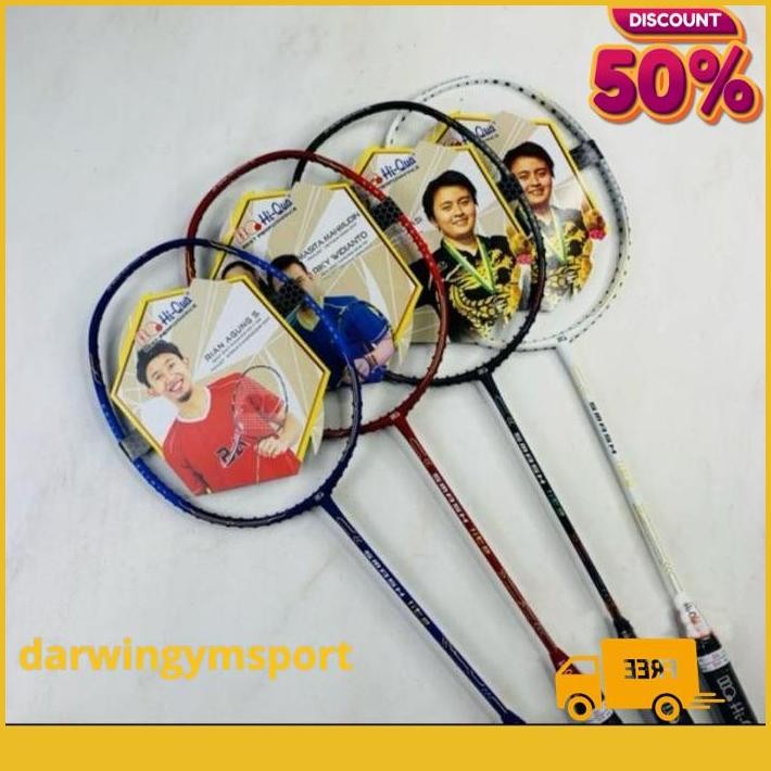 RAKET BADMINTON HQ HI-QUA HIQUA SMASH LITE KUAT 32LBS ORIGINAL KUALITAS PRODUK TERBAIK