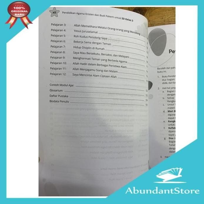 ready stock Pendidikan Agama Kristen dan Budi Pekerti Kurikulum Merdeka Kelas 3 SD - PAK & BUPEK KUM