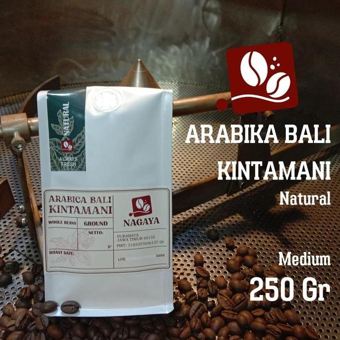 

KOPI ARABICA BALI KINTAMANI NATURAL ROASTED BEANS BIJI BUBUK 250 GR TERMURAH