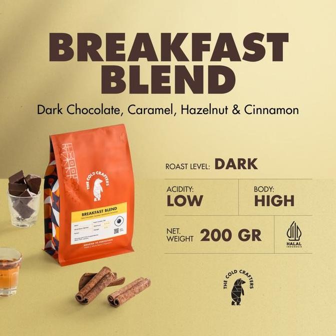 

BREAKFAST BLEND KOPI ARABIKA ARABICA COFFEE BIJI KOPI BUBUK 200GR TERMURAH