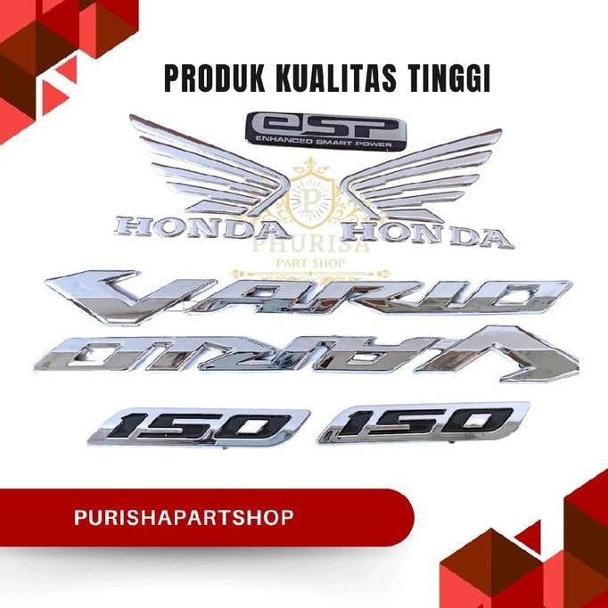BERKUALITAS EMBLEM LOGO TIMBUL VARIO 150 LED OLD FULL SET SAYAP HONDA EMBLEM VARIO 150 PAKET KOMPLIT