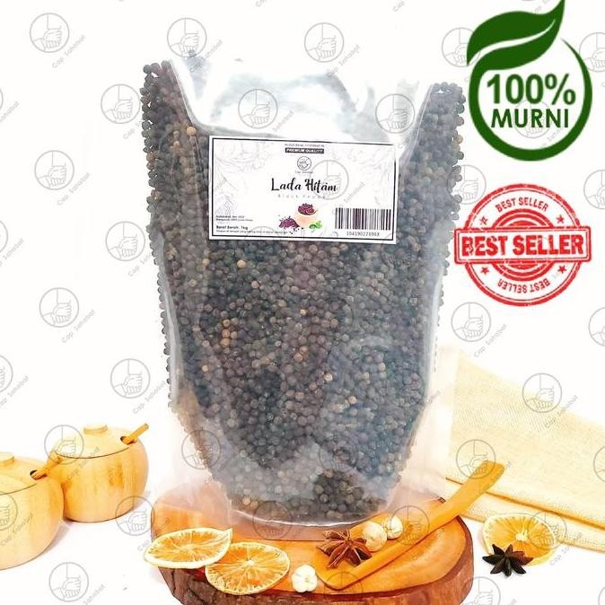 

1KG BIJI LADA HITAM UTUH / WHOLE BLACK PEPPER / REMPAH / JSR 100% TERMURAH